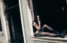 brannte das Haus, sitzen Raucher / ***