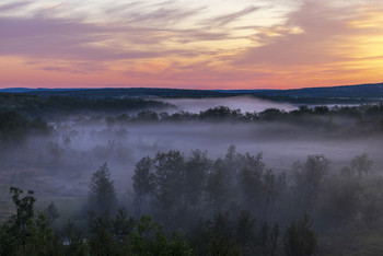 Nebel bei Sonnenuntergang / ***