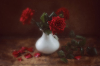 Mit Rosen / ***