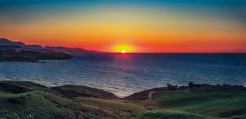 Puesta de sol / Puesta de sol desde Oyambre, Cantabria (España)