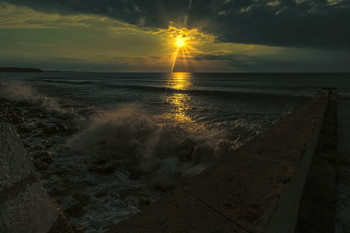 Abendstimmung am Meer / ***