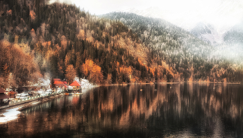  / Lake Ritsa. Autumn-winter..