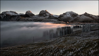 Nebel / Sonnenuntergang