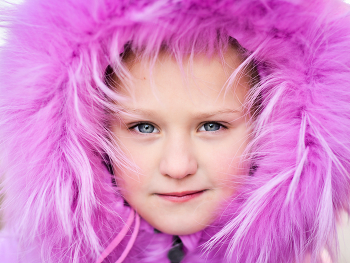 In purple / ***