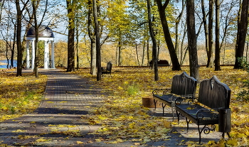 In der Herbst-Park. / ***