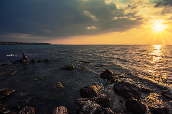 Abendstimmung am Meer / ***