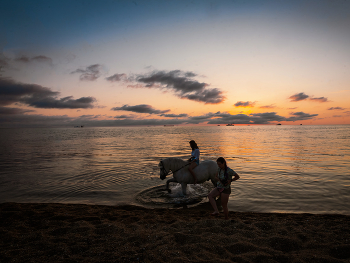 Abendstimmung am Meer / ***