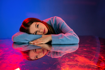 Portrait mit Reflexion / ***