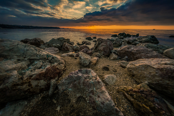 Abendstimmung am Meer / ***