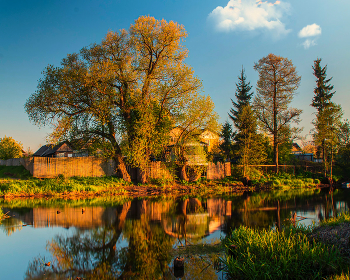 Abend im Dorf / ***