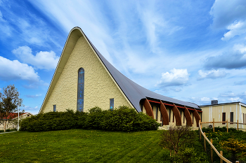 moderne Kirche / aufgenommen in Norwegen
