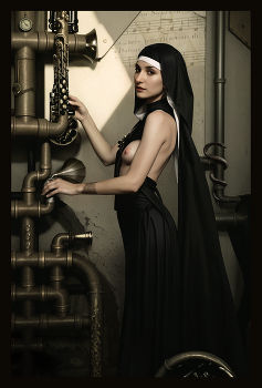 Il canto angelico di Bombarda / Live studio+Stable diffusion+Photoshop