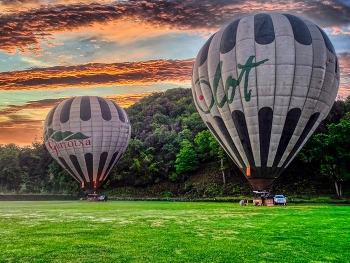 Santa Pau - Olot - globus a Vol de Coloms - La Garrotxa / Santa Pau - Olot - globus a Vol de Coloms - La Garrotxa