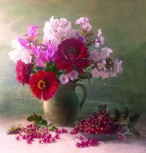 Mit roten Johannisbeeren / ***