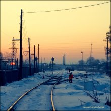 Morgen am Bahnhof / ***