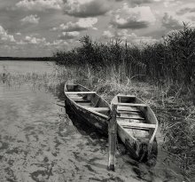 am Ufer eines sehr sauberen Fluss / ******
