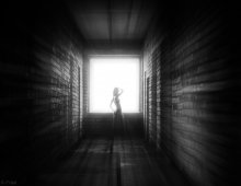 Schwarze und weiße Traum in die heiße Nacht / *****