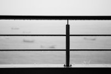 Über das Boot. Regen / ***
