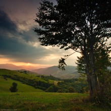 Sonnenuntergang in der Nähe von Kamenka / ***