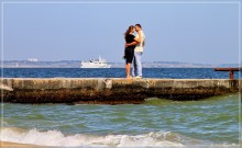 Zwei auf dem Pier / ***