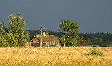 Der Bauernhof ist nahenden Gewitter / ***