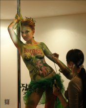 Künstler und Leinwand / aqua-therm 2008