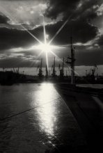 Abend im Hafen. / ***