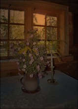 Abend im Dorf ... / ***