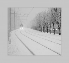 Straßenbahn Schnee / - - - - -