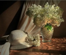 Über den Hut und Blumen / ********