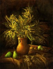 Mit Mimosen und Birnen / ***