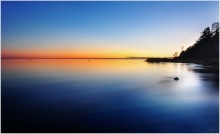 Sonnenuntergang auf der Bucht. / ***