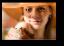 Ihre orange Hut / ***