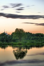 Sonnenuntergang auf dem Teich / ***