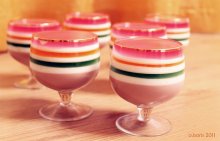 jelly / striped with colors
