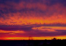 Ein feuriger Sonnenuntergang / ***