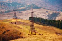 Landschaft mit Stromleitungen ... ... / ***