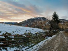 Carpathian Weihnachten Sunset / *****
