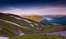 Evening Aufstieg aus dem Tal zum Pass - 2 / ***