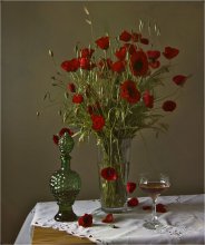 Mit Mohnblumen ... / ***