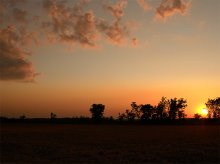  / ...some clouds lighted by sunset