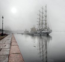 wieder, der Nebel über die Böschung / ********