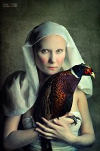 Portrait mit einem Fasan / ***