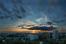 Landschaft aus dem Fenster / ***