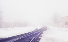 Path in winter morning mist ... / ***