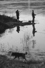 Fischer und Hund / ***