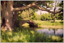 Alte Eiche und die alte Brücke / ***