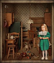 "Girl with dogs" / Mary Poppins Fantasy Lane