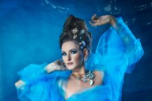 History in blue tones. / Makeup & Styling: Inessa Koifman hair-YULIA ITKIN Catherina Rose-Model