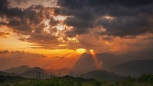 Sonnenuntergang Licht / ...